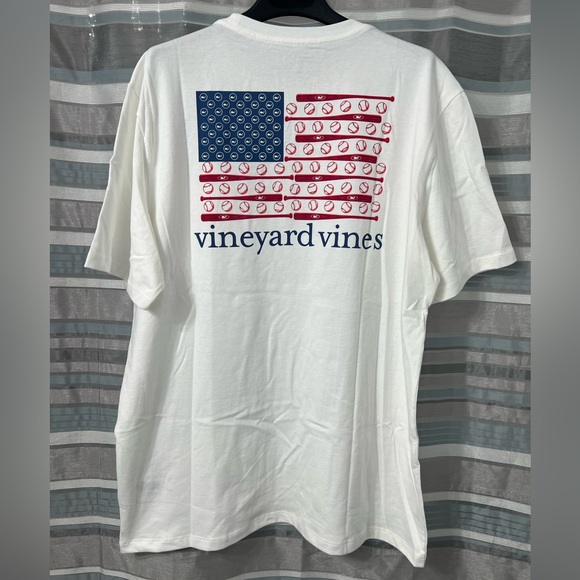 Vineyard Vines Other - Vineyard Vines Baseball Flag Pocket Tee